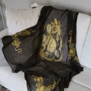 Versace large Medusa head scarf